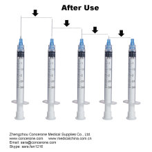 3ml Auto-Retractable Self-Disable Safety Syringe